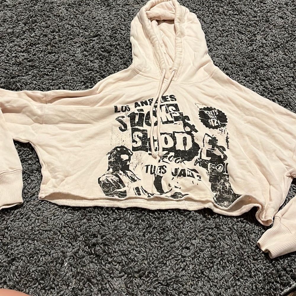 Crop top hoodie